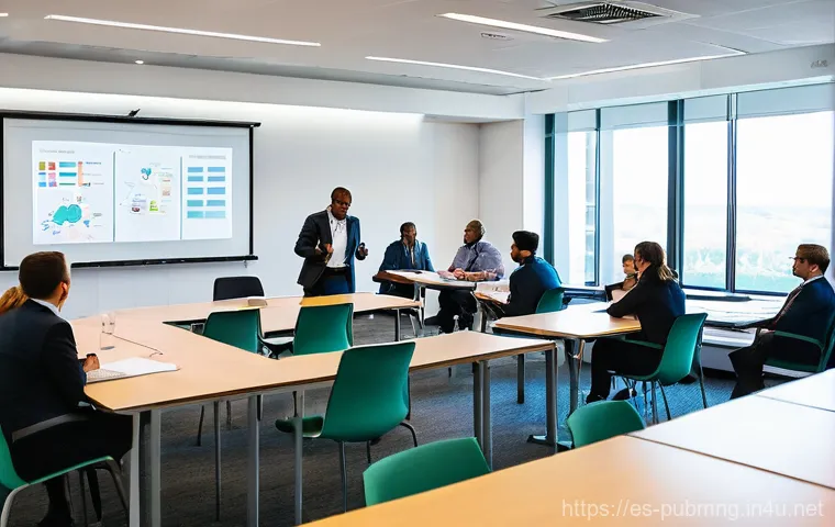 공공관리사 직무 만족도 설문 조사 - **Prompt**: A diverse group of public servants (male and female, various ages and ethnicities) in a ... 공공관리사 직무 만족도 설문 조사 - **Prompt**: A diverse group of public servants (male and female, various ages and ethnicities) in a ...