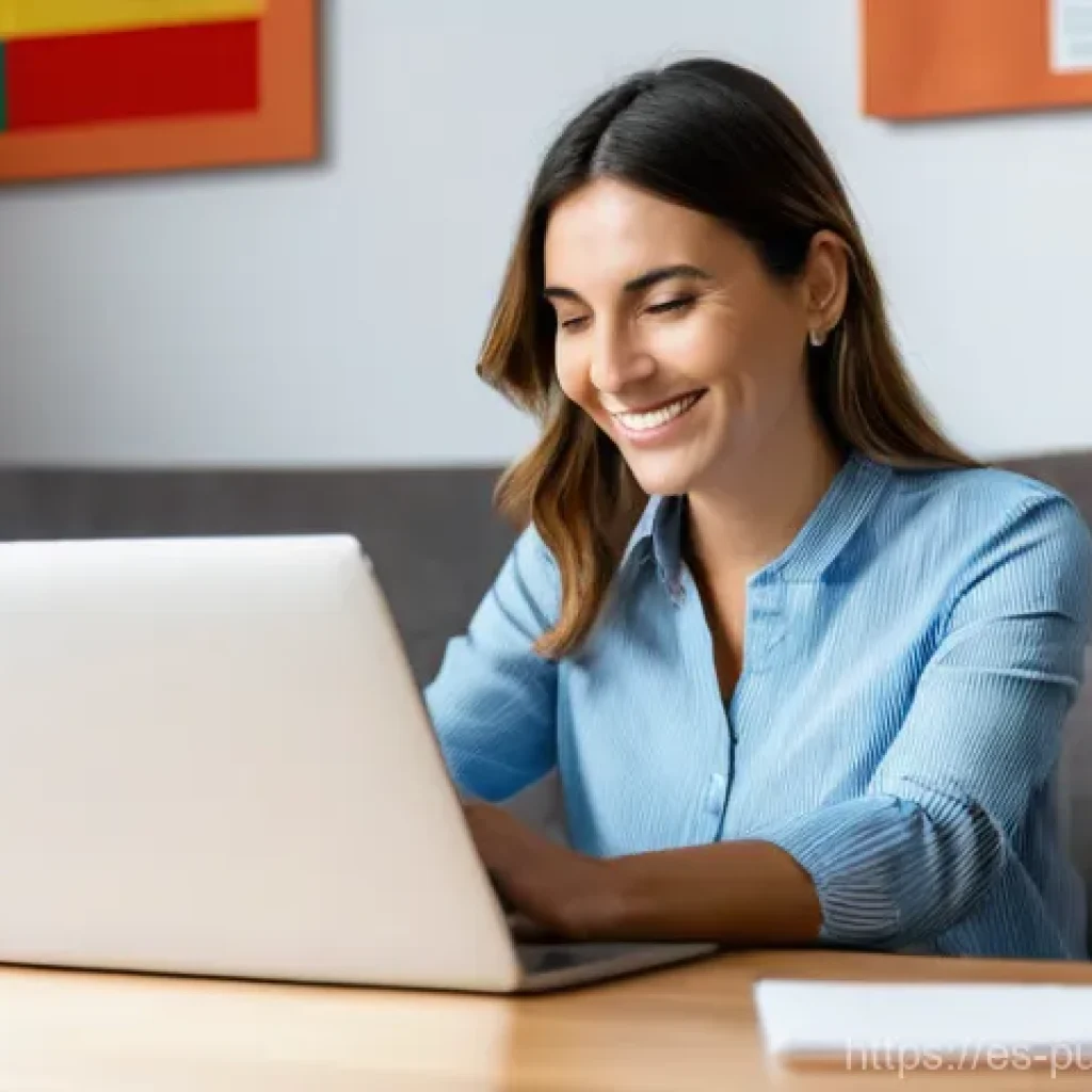 공공관리사 필기시험에서 자주 나오는 질문 - **Digital Administration at Home: Effortless Online Services in Spain.**
A smiling Spanish woman...