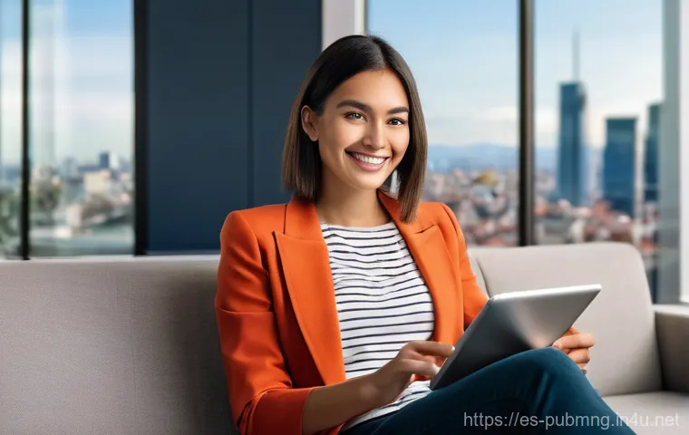 공공관리사 실무에서 자주 사용하는 용어와 정의 - **Digital Efficiency in Public Administration:** A clean, brightly lit image featuring a young woman...