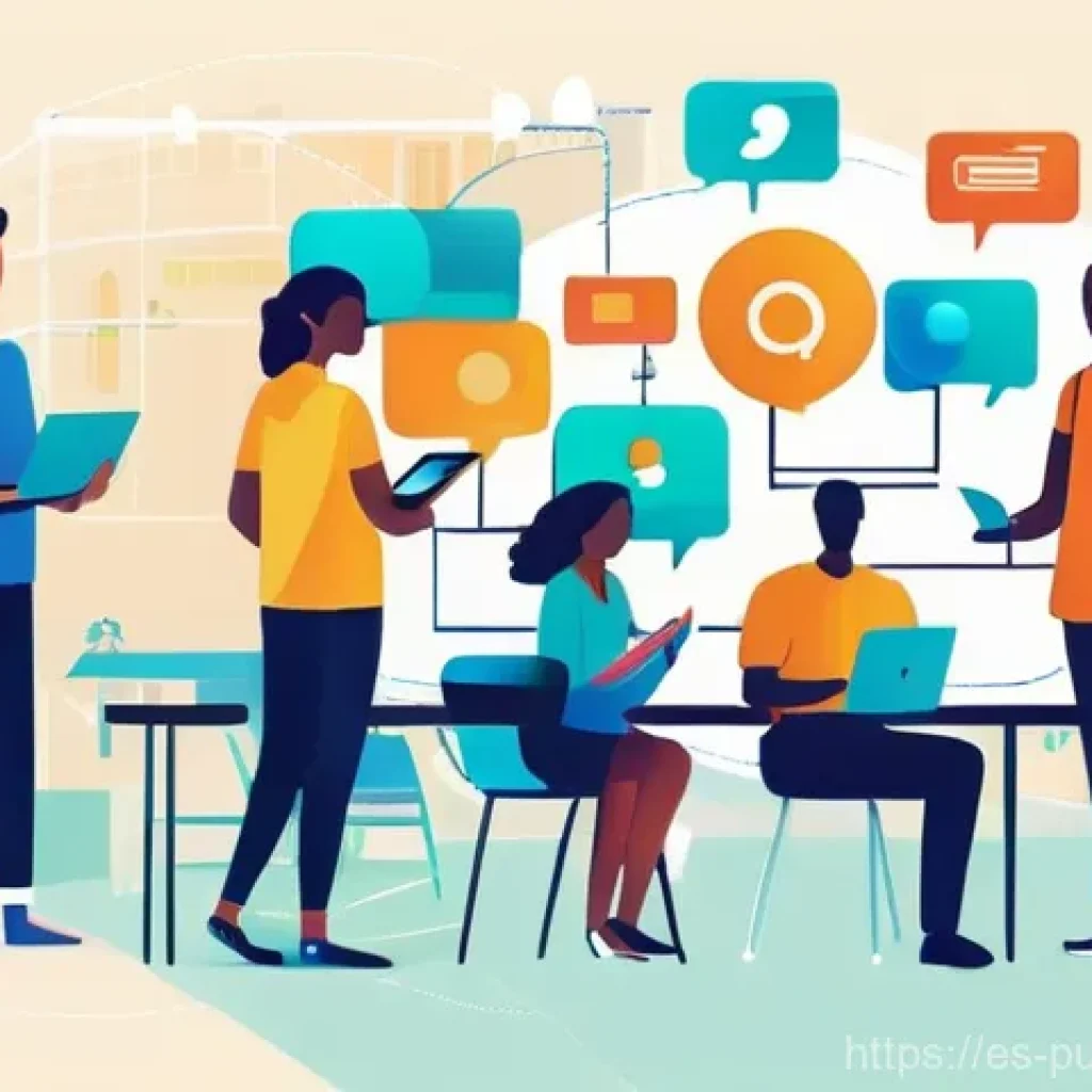 공공관리사 실무에서 필요한 기술과 도구 - **Prompt:** A vibrant and accessible digital government service platform, depicted through a diverse...