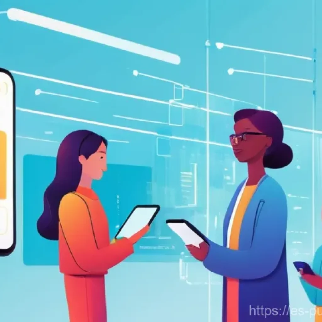 공공관리사 실무에서 자주 활용되는 툴 - **Prompt:** A vibrant, futuristic digital illustration of a diverse group of citizens of various age...