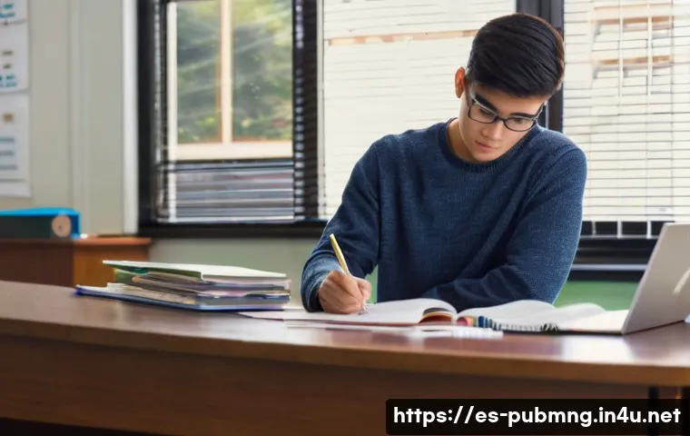 공공관리사 실기시험에서 실수 피하는 법 - **Prompt 1: Focused Exam Preparation and Time Management**
    "A young adult, appearing to be in th...