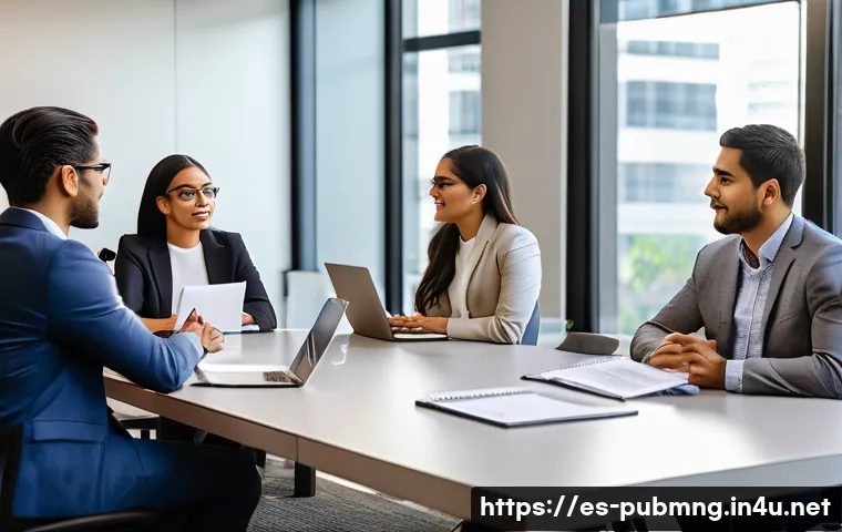 공공관리사 자격증으로 시작하는 새로운 커리어 - A diverse group of young Hispanic professionals engaged in a dynamic workshop on public management, ...