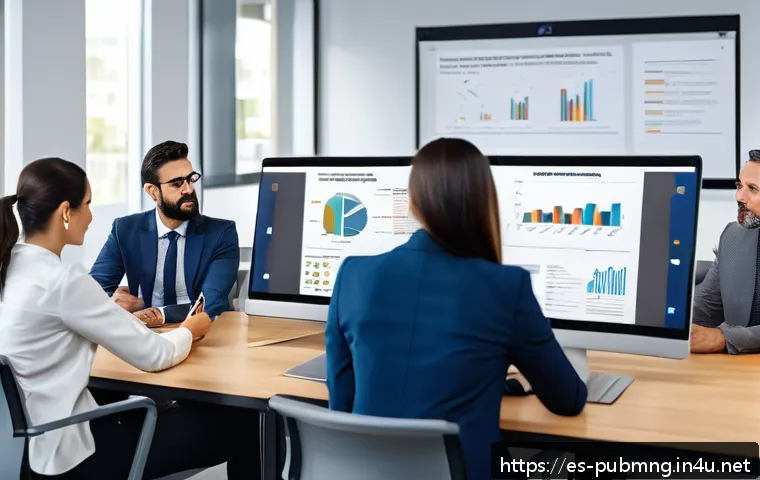 공공관리사 교육 프로그램 리뷰 - A diverse group of professional public administrators attending a modern virtual training session on...
