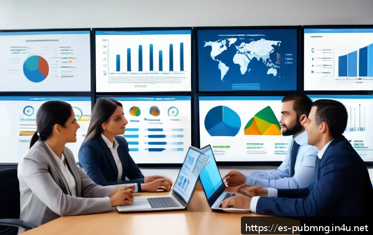 공공관리사 직무 교육 필수 코스 - A professional Latin American government office scene showing a diverse team of public sector employ...
