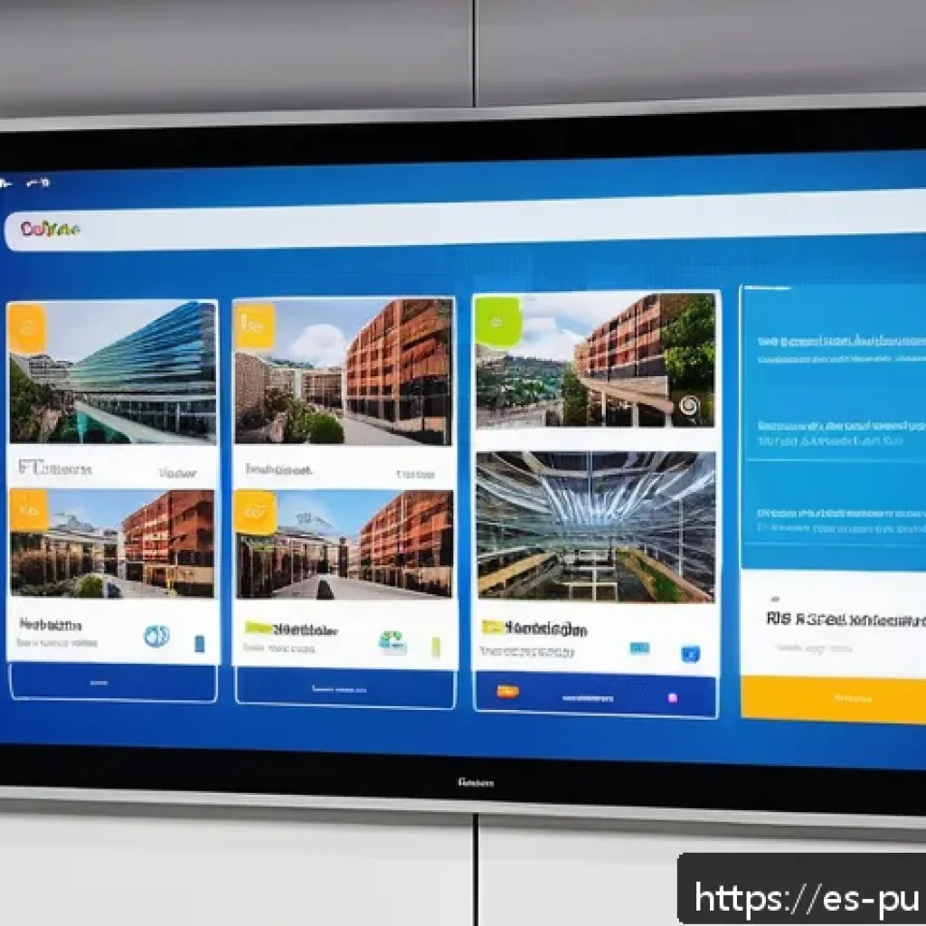 공공관리사와 관련된 최신 기술 - A modern public administration office in a Latin American city, featuring diverse government employe...