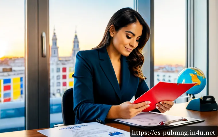 공공관리사 자격증의 국제적 인정도 - Photorealistic international public administration career concept, a confident Spanish public-sector...